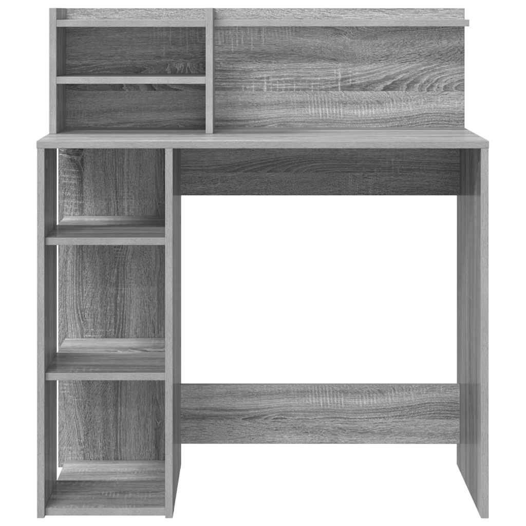 Stol s policom Siva Sonoma 90 x 48 x 101,5 cm Konstruirano drvo