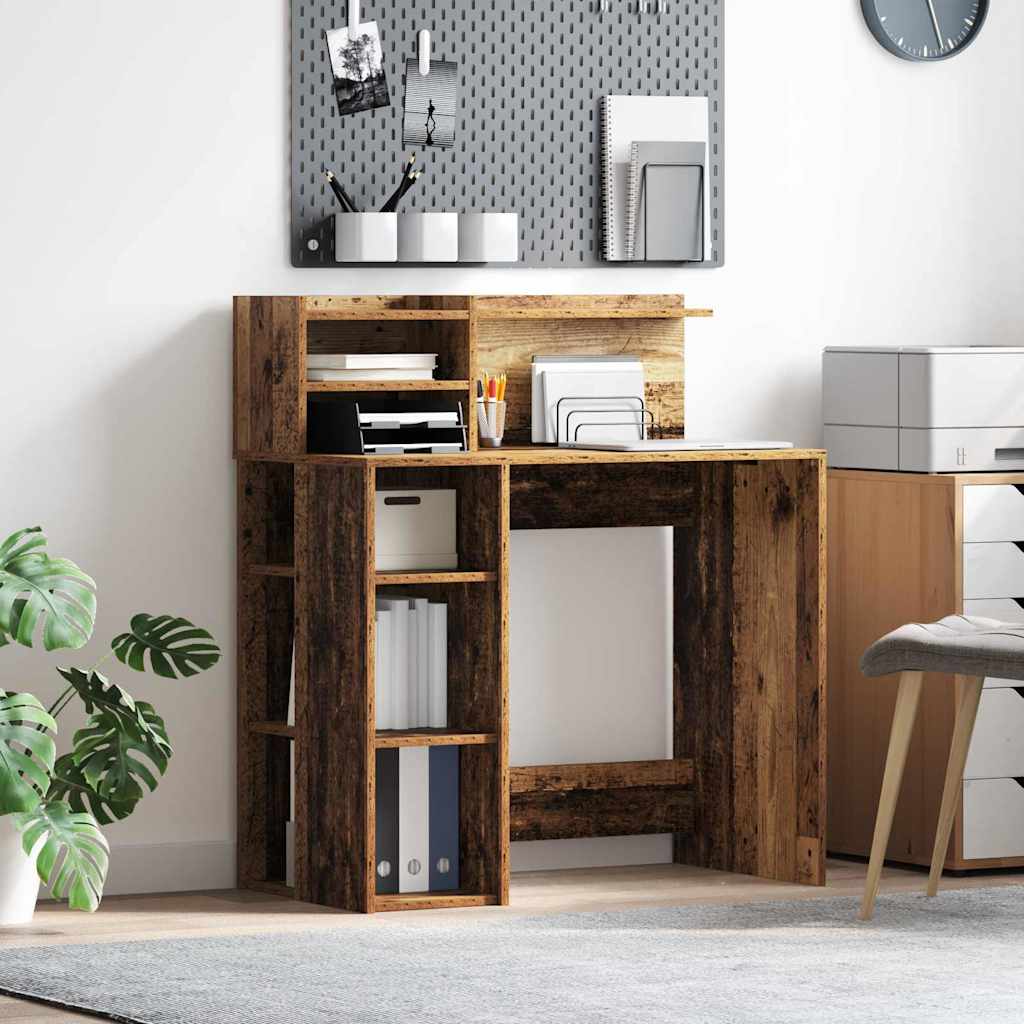 Stol s policom Staro drvo 90 x 48 x 101,5 cm Konstruirano drvo