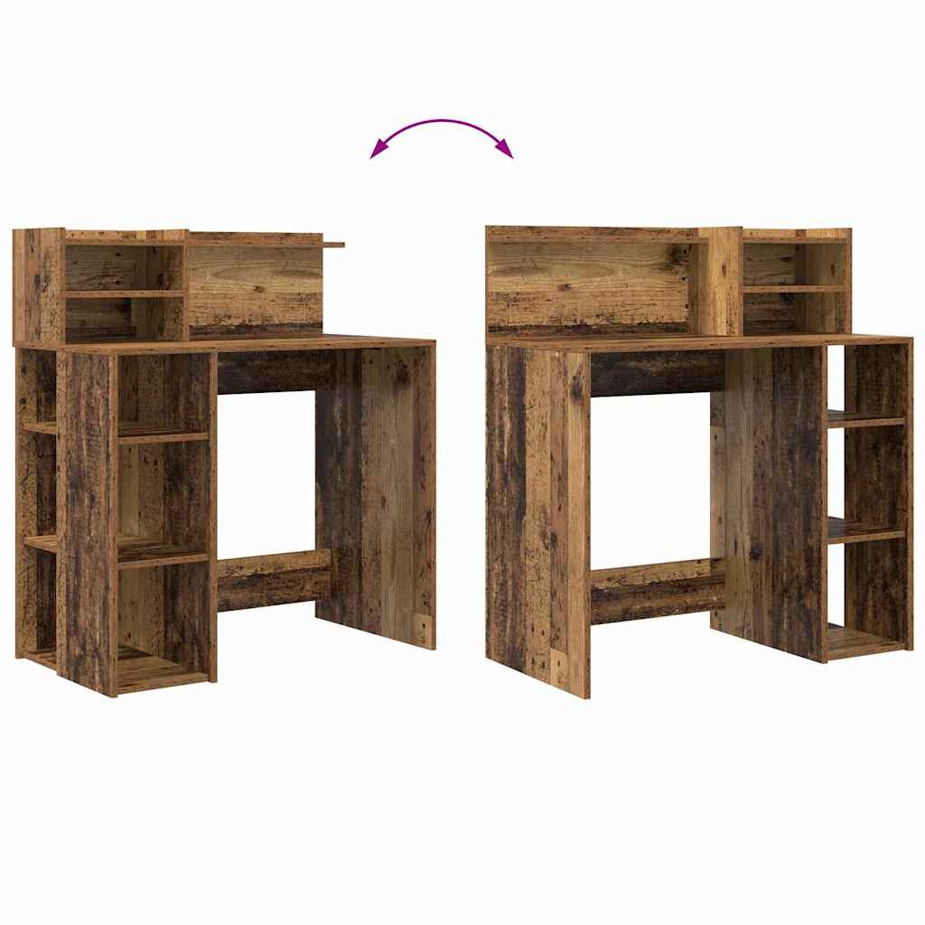 Stol s policom Staro drvo 90 x 48 x 101,5 cm Konstruirano drvo