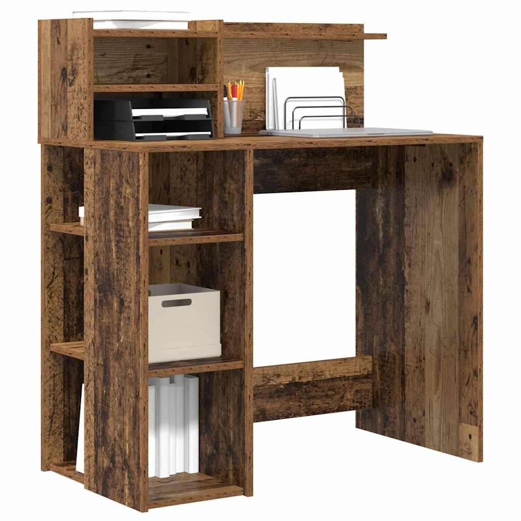 Stol s policom Staro drvo 90 x 48 x 101,5 cm Konstruirano drvo