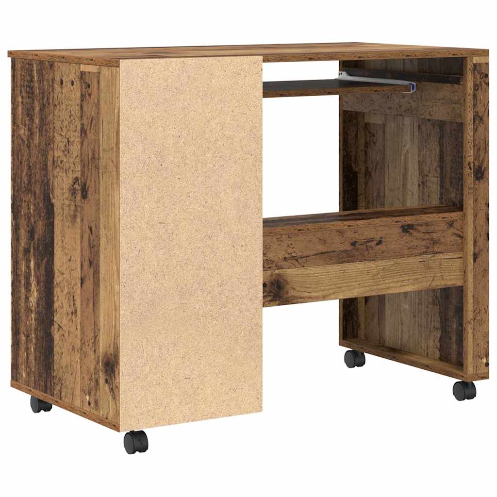 Stol s kotačićima Staro drvo 91 x 50 x 77 cm Konstruirano drvo
