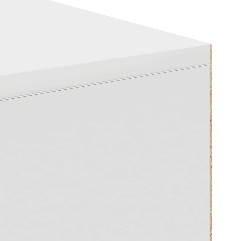 Stol s policom Bijelo 102 x 50 x 75 cm Konstruirano drvo
