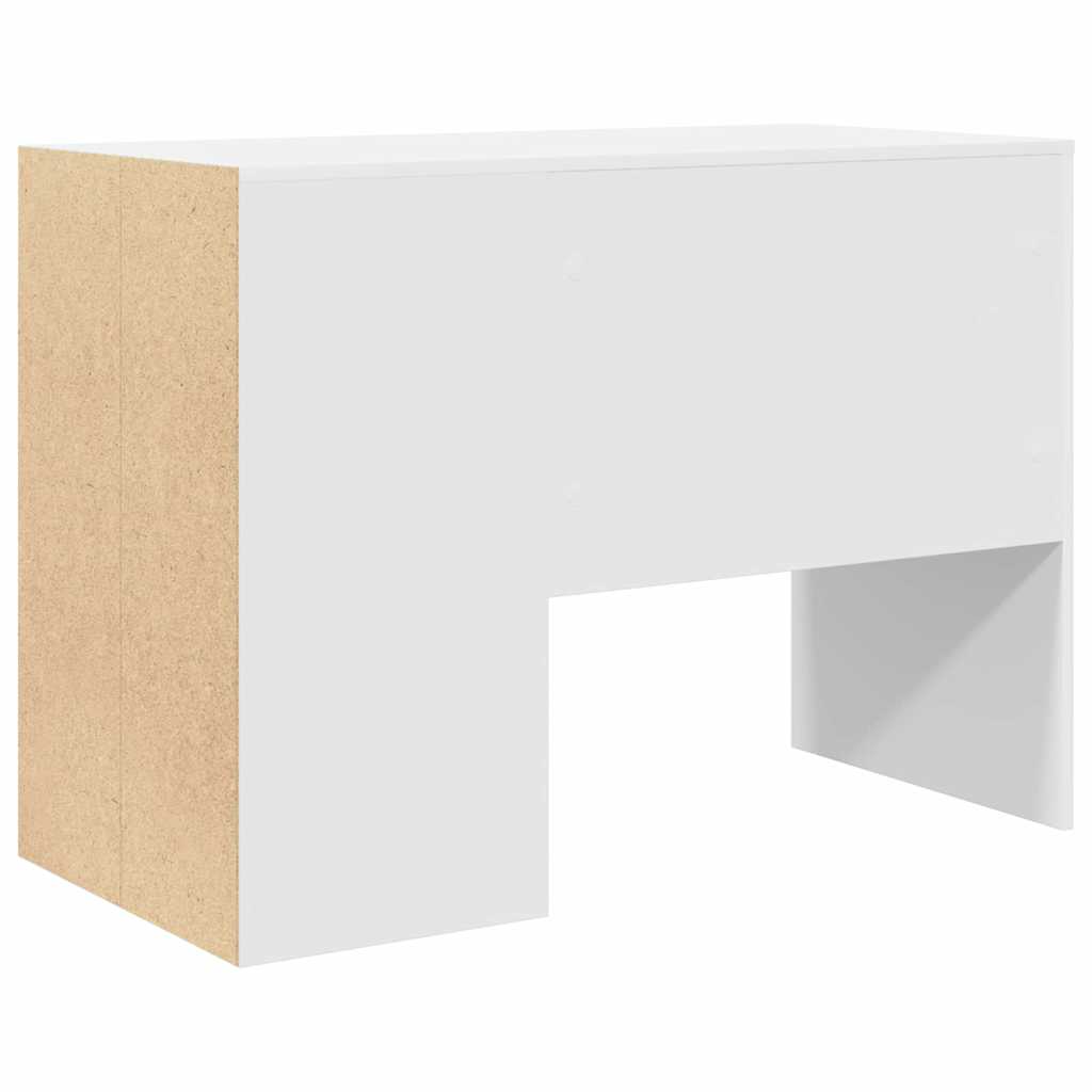 Stol s policom Bijelo 102 x 50 x 75 cm Konstruirano drvo