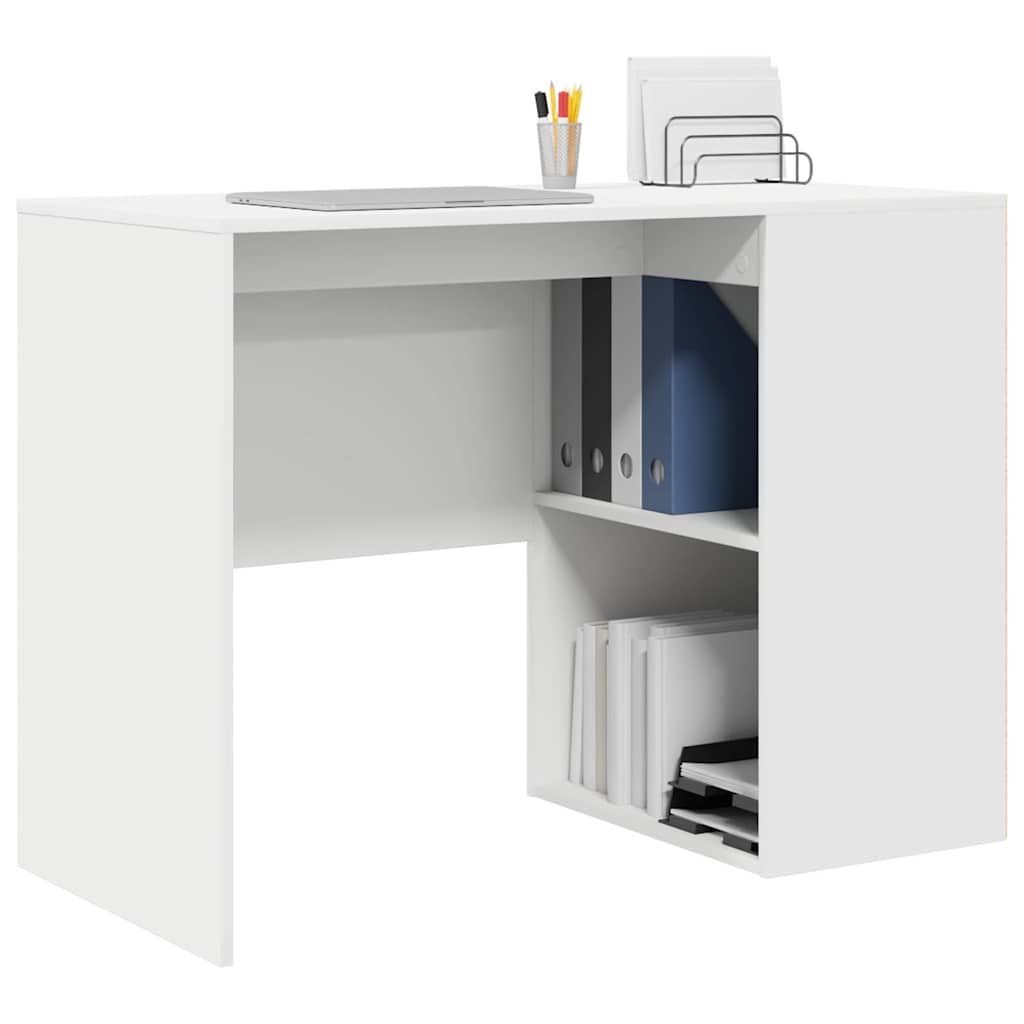 Stol s policom Bijelo 102 x 50 x 75 cm Konstruirano drvo
