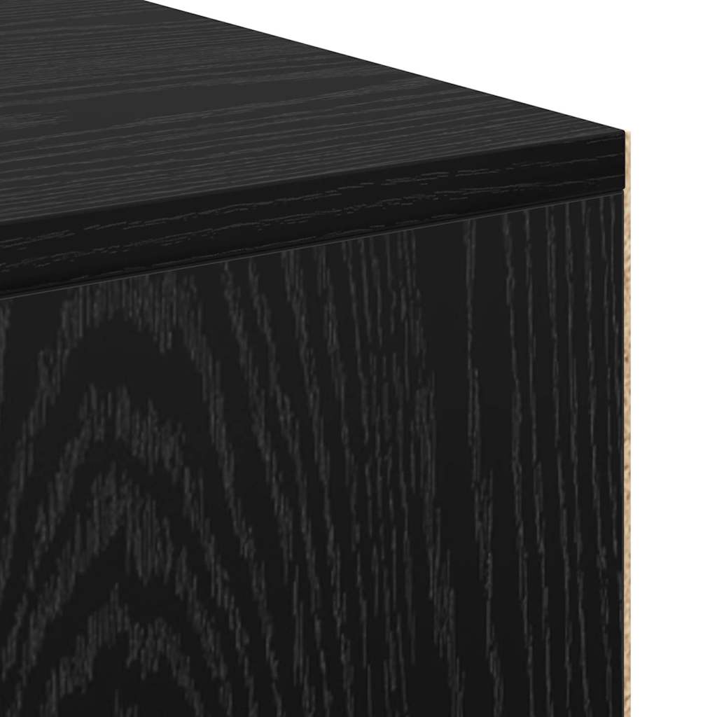 Stol s policom Crni hrast 102 x 50 x 75 cm Konstruirano drvo