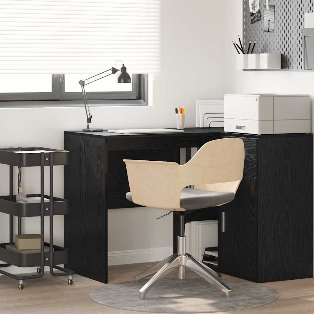 Stol s policom Crni hrast 102 x 50 x 75 cm Konstruirano drvo