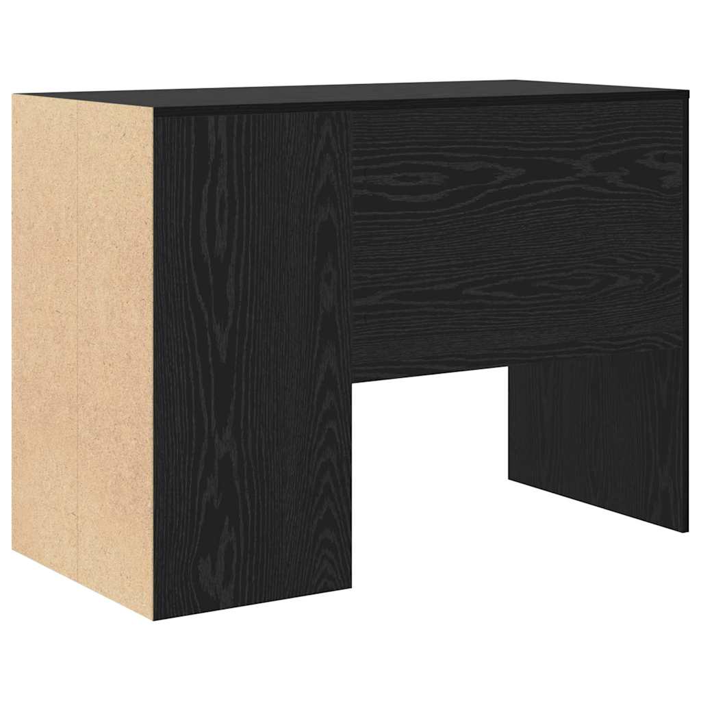 Stol s policom Crni hrast 102 x 50 x 75 cm Konstruirano drvo