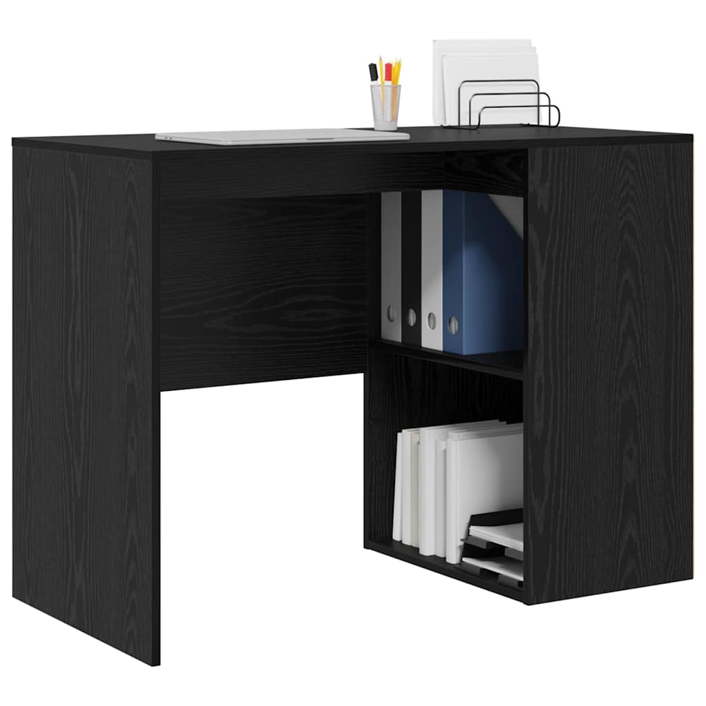 Stol s policom Crni hrast 102 x 50 x 75 cm Konstruirano drvo