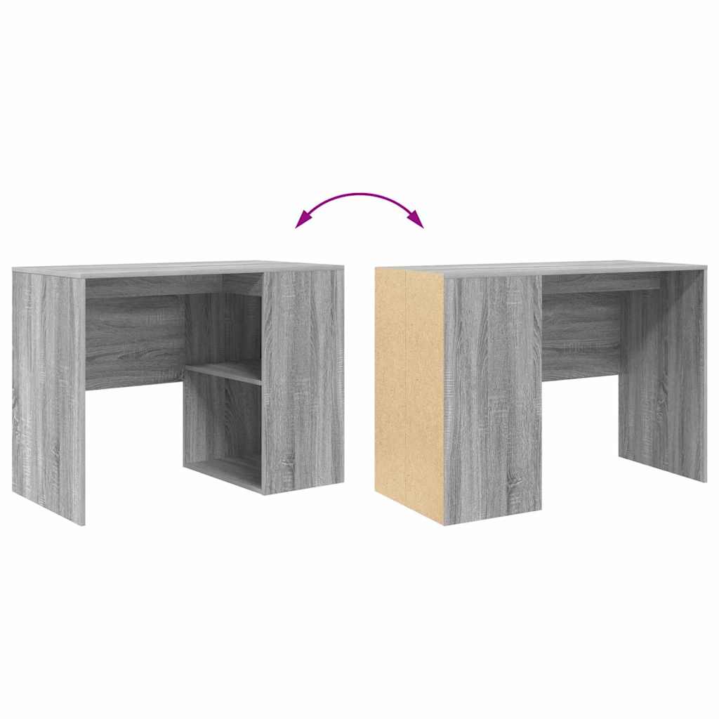 Stol s policom Siva Sonoma 102 x 50 x 75 cm Konstruirano drvo