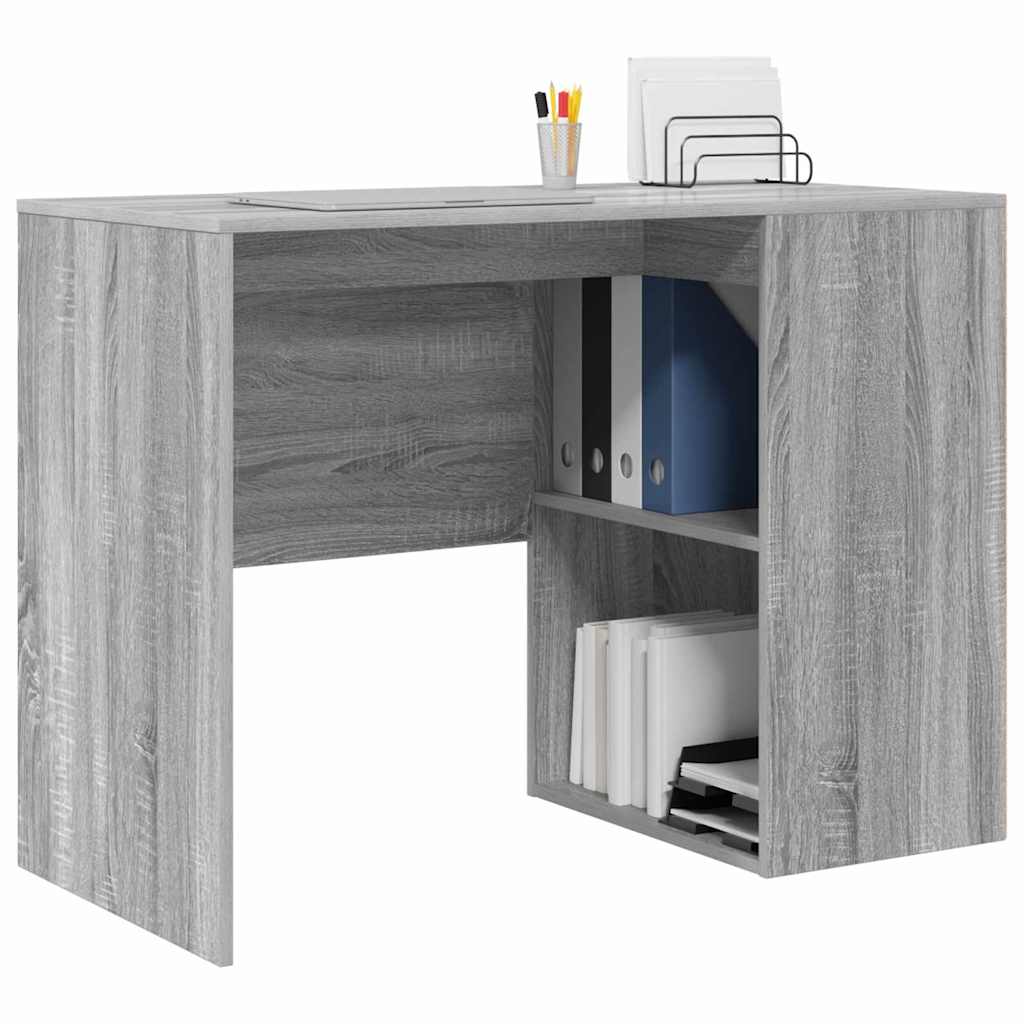 Stol s policom Siva Sonoma 102 x 50 x 75 cm Konstruirano drvo