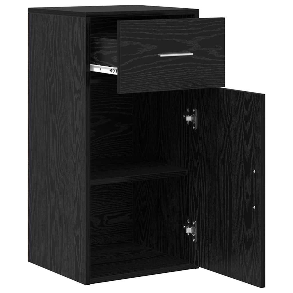 Kreveta s ladicama Crni hrast 38 x 34 x 75 cm