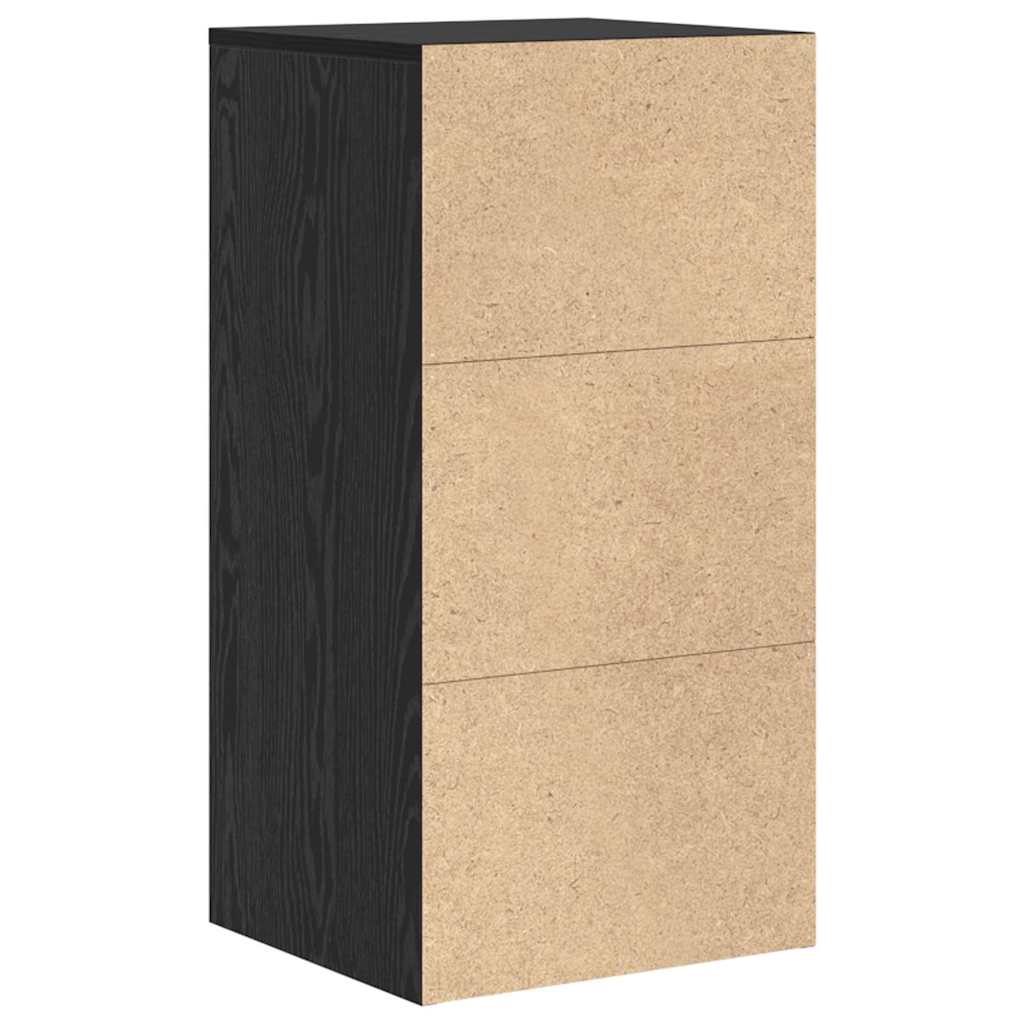Kreveta s ladicama Crni hrast 38 x 34 x 75 cm