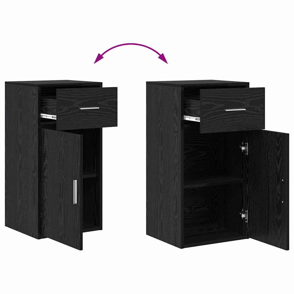 Kreveta s ladicama Crni hrast 38 x 34 x 75 cm
