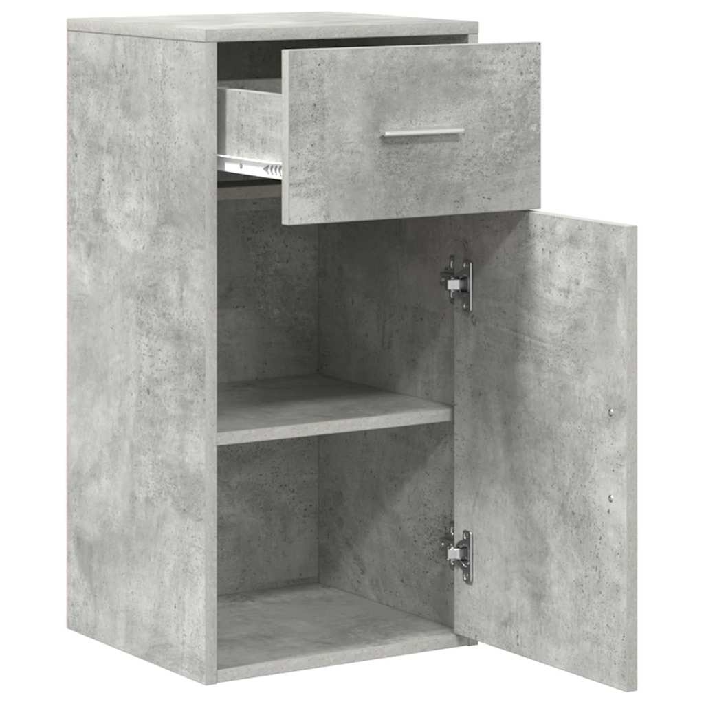 Kreveta s ladicama Betonski sivi 38 x 34 x 75 cm