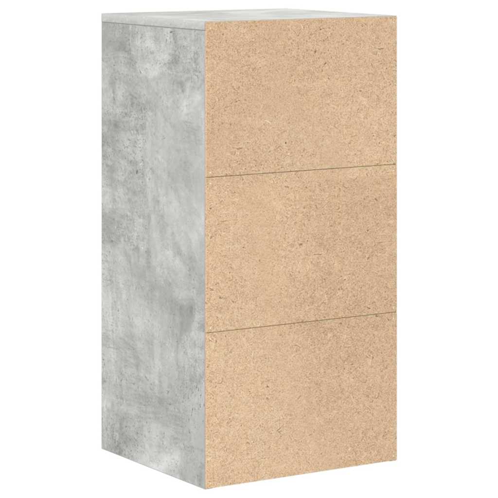 Kreveta s ladicama Betonski sivi 38 x 34 x 75 cm