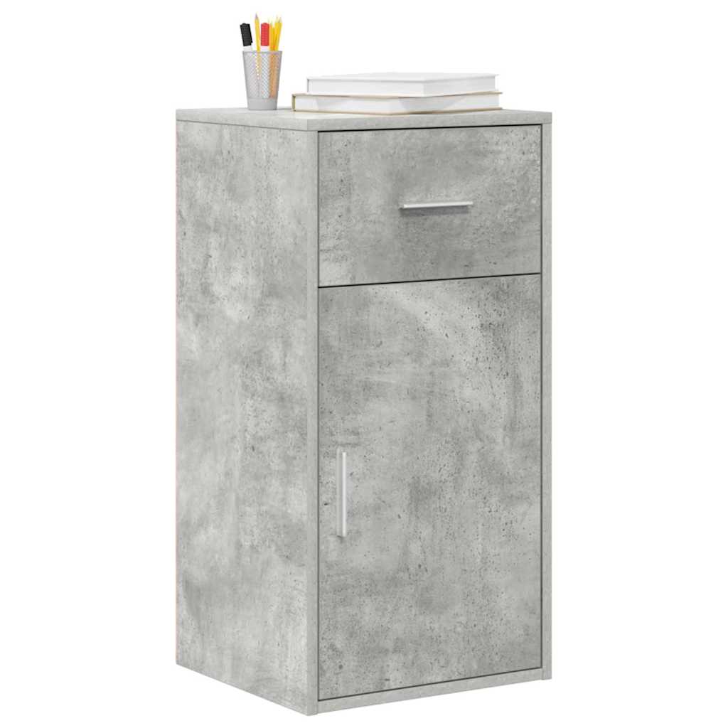 Kreveta s ladicama Betonski sivi 38 x 34 x 75 cm