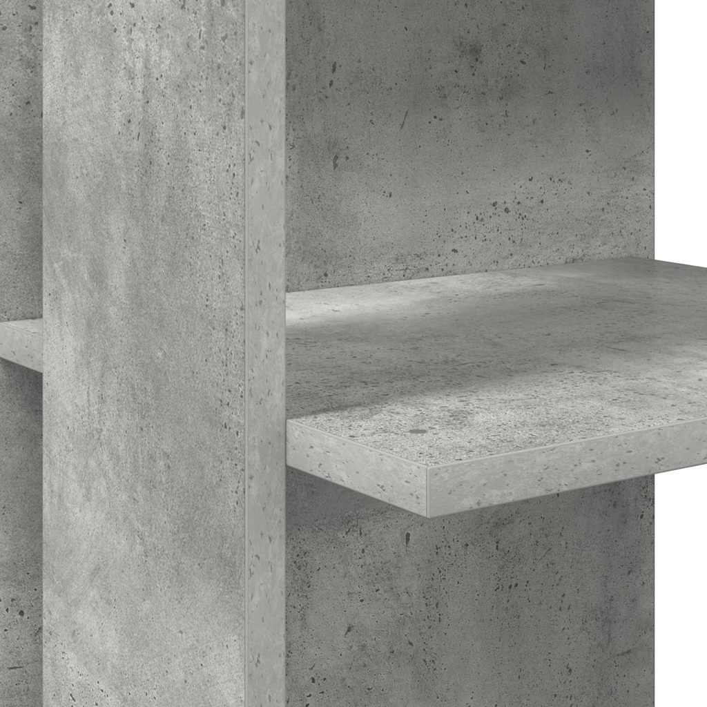Kutni stol Betonski sivi 140 x 113,5 x 75 cm Konstruirano drvo