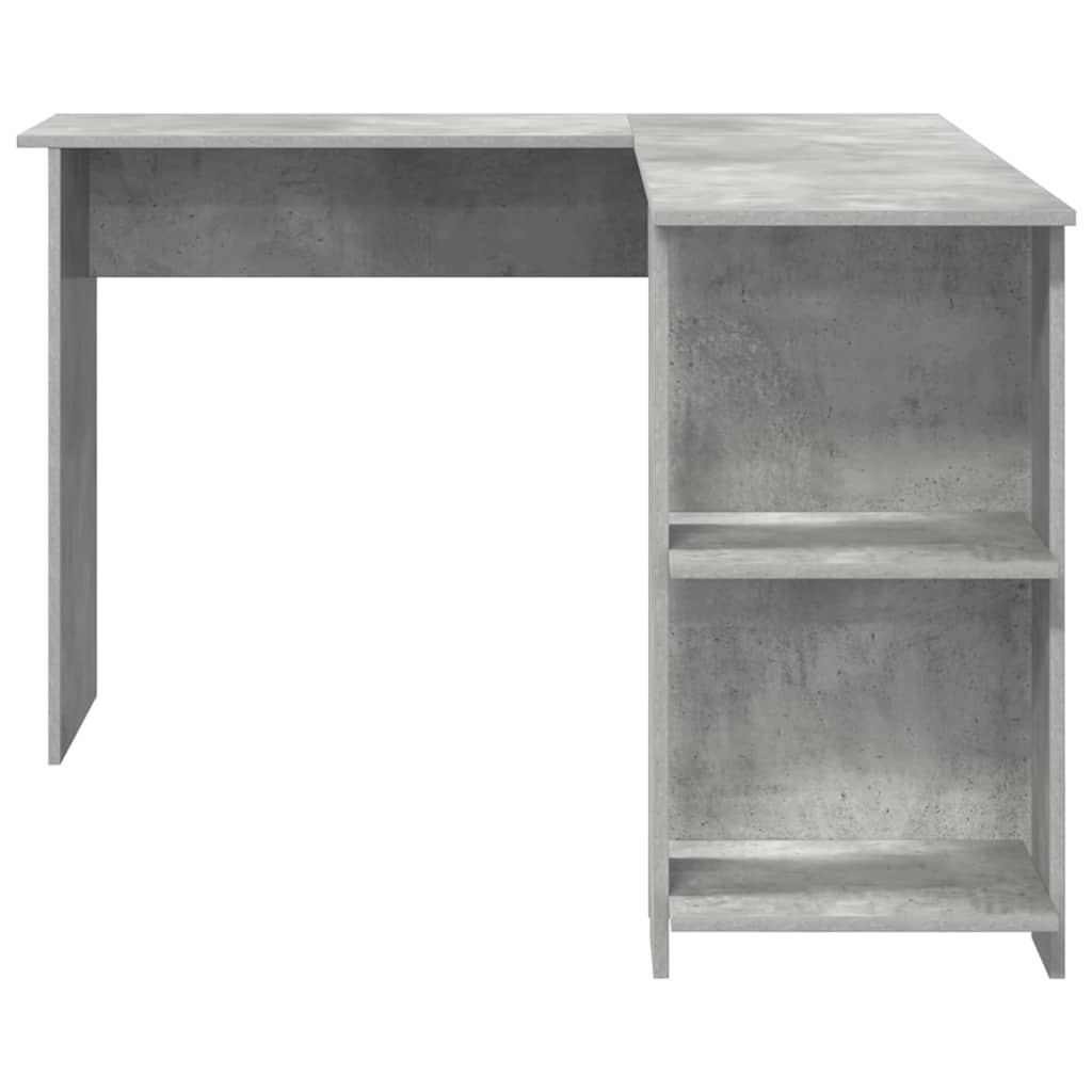 Kutni stol Betonski sivi 140 x 113,5 x 75 cm Konstruirano drvo
