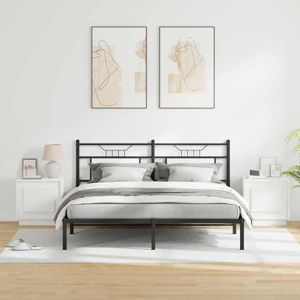 Noćni ormar 2 pcs Bijelo 44 x 34,5 x 45 cm Konstruirano drvo