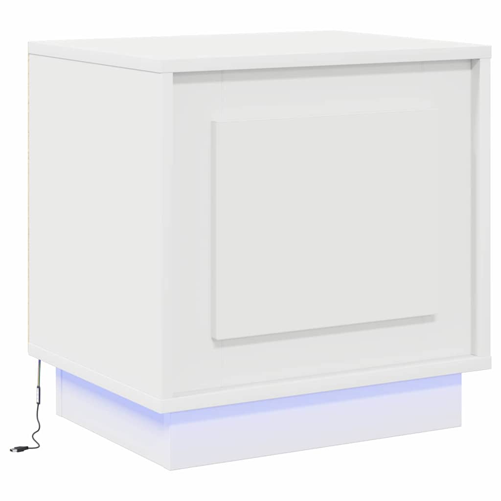 Noćni ormar 2 pcs Bijelo 44 x 34,5 x 45 cm Konstruirano drvo