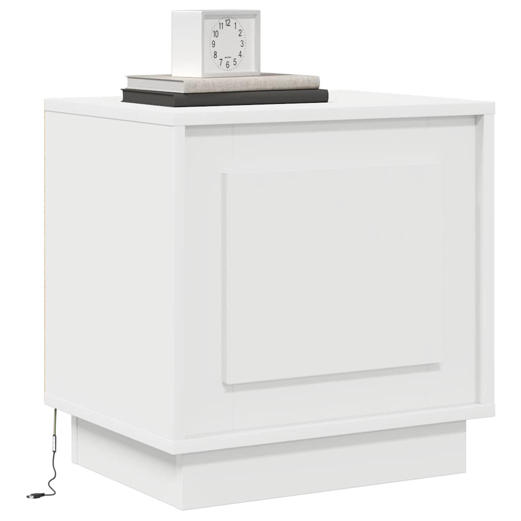 Noćni ormar 2 pcs Bijelo 44 x 34,5 x 45 cm Konstruirano drvo