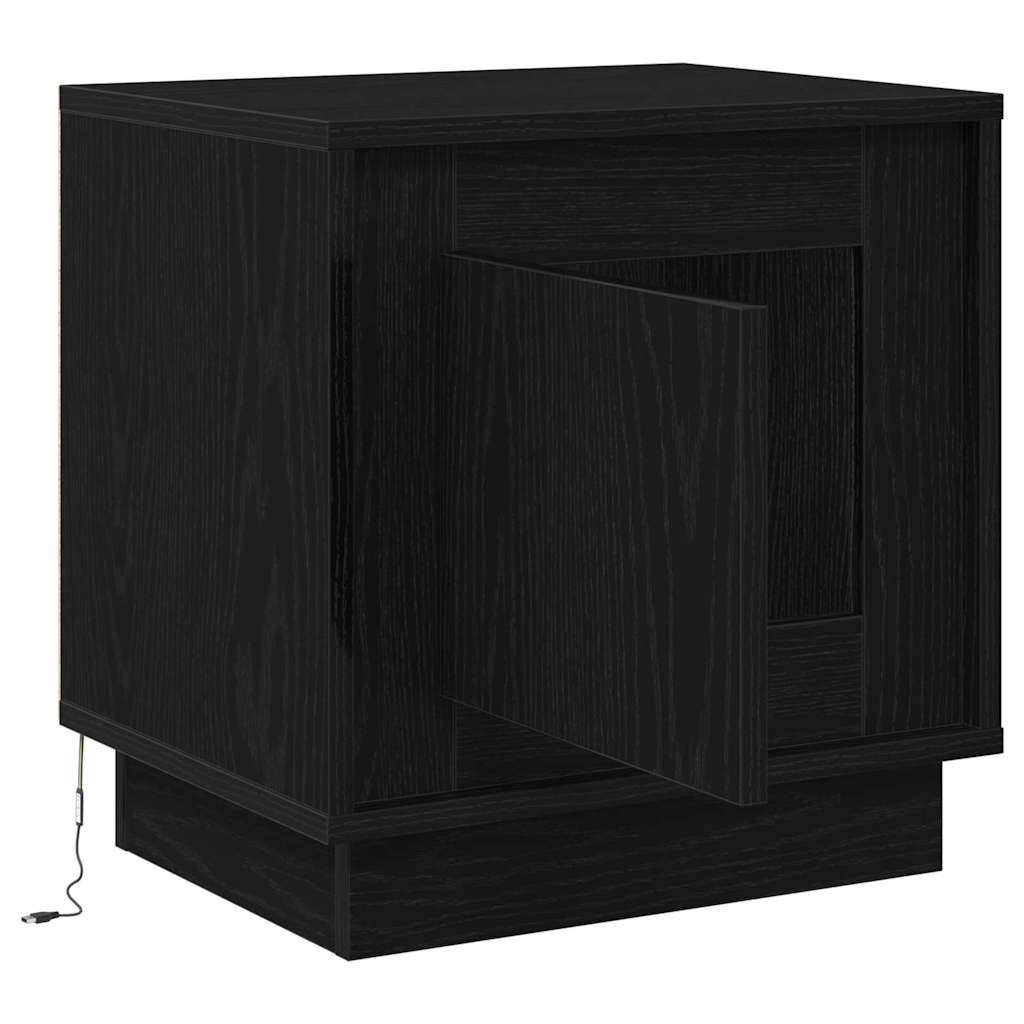 Noćni ormar Crna 44 x 34,5 x 45 cm Konstruirano drvo
