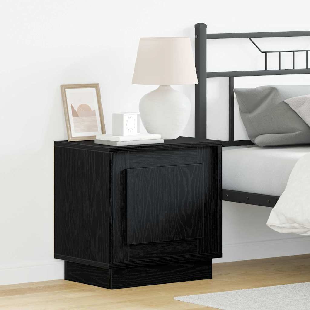 Noćni ormar 2 pcs Crna 44 x 34,5 x 45 cm Konstruirano drvo