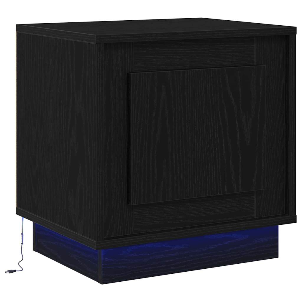 Noćni ormar 2 pcs Crna 44 x 34,5 x 45 cm Konstruirano drvo