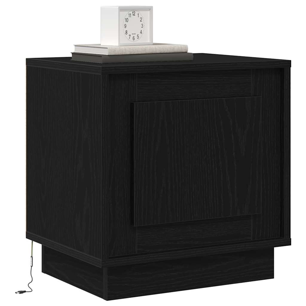 Noćni ormar 2 pcs Crna 44 x 34,5 x 45 cm Konstruirano drvo