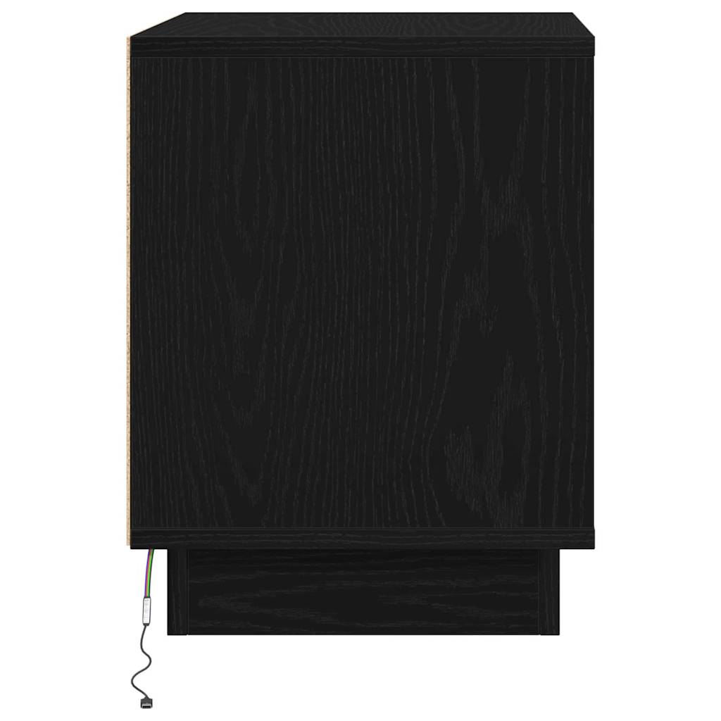 Noćni ormar 2 pcs Crna 44 x 34,5 x 45 cm Konstruirano drvo