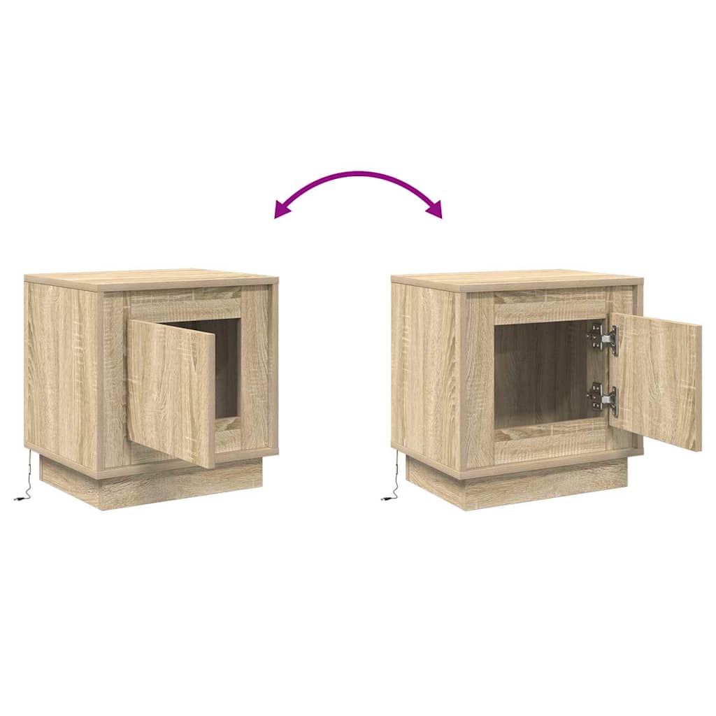 Noćni ormar Sonoma hrast 44 x 34,5 x 45 cm Konstruirano drvo