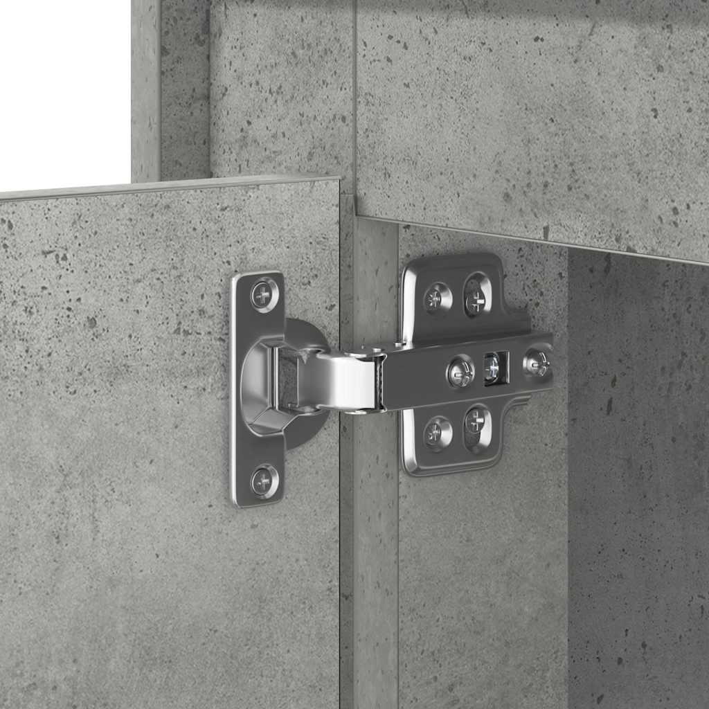 Noćni ormar S LED lampica 2 pcs Betonski sivi 44 x 34,5 x 45 cm
