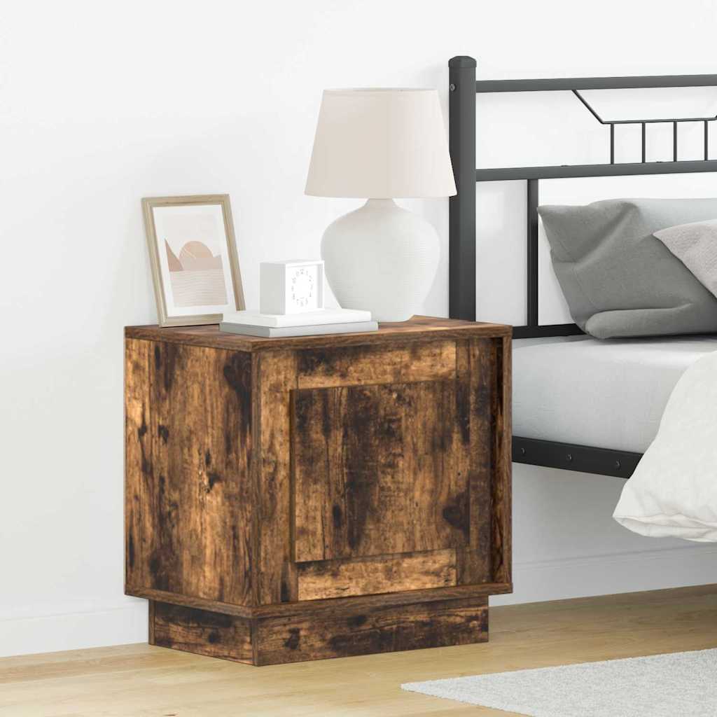 Noćni ormar 2 pcs Dimljeni hrast 44 x 34,5 x 45 cm