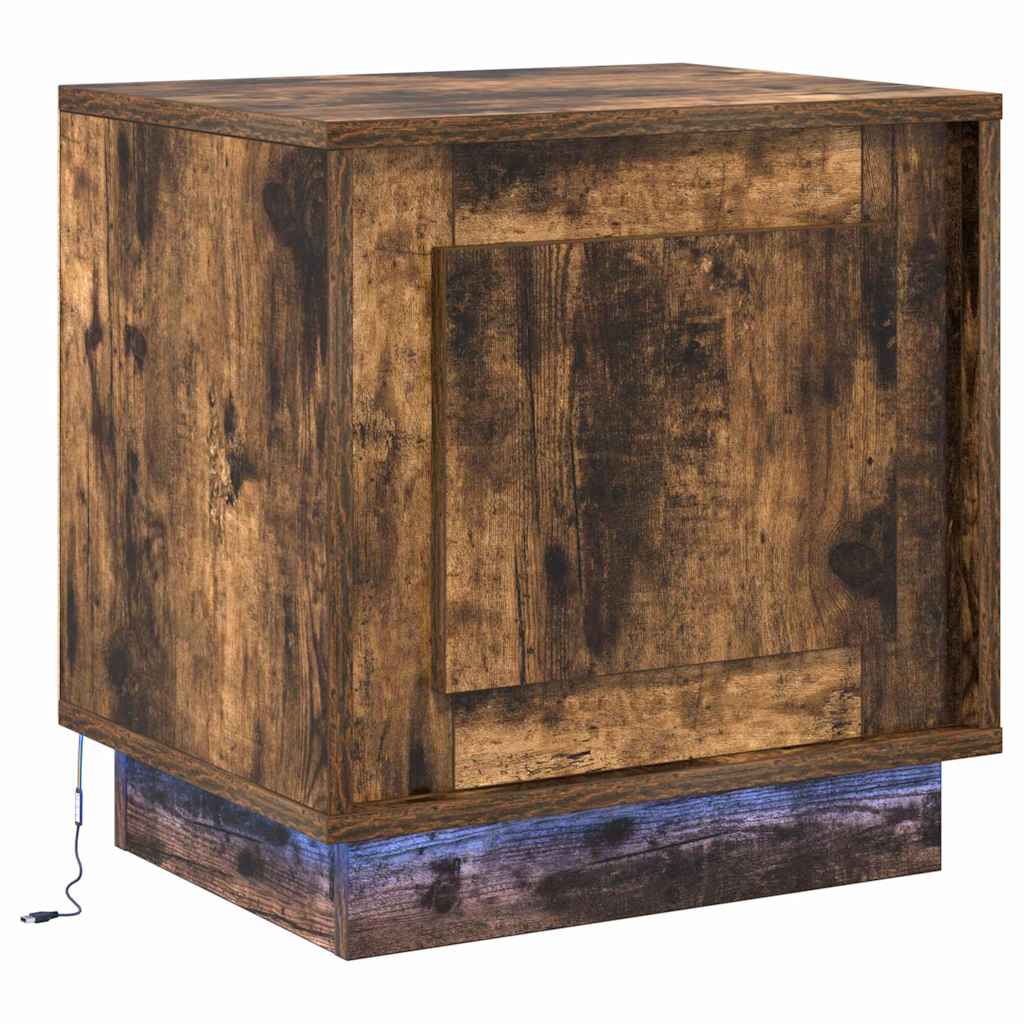 Noćni ormar 2 pcs Dimljeni hrast 44 x 34,5 x 45 cm