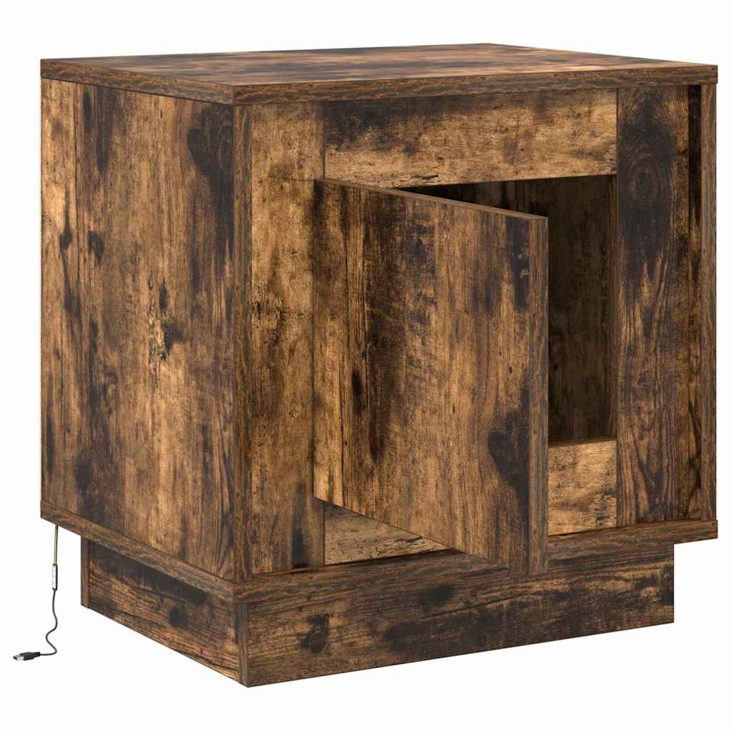 Noćni ormar 2 pcs Dimljeni hrast 44 x 34,5 x 45 cm
