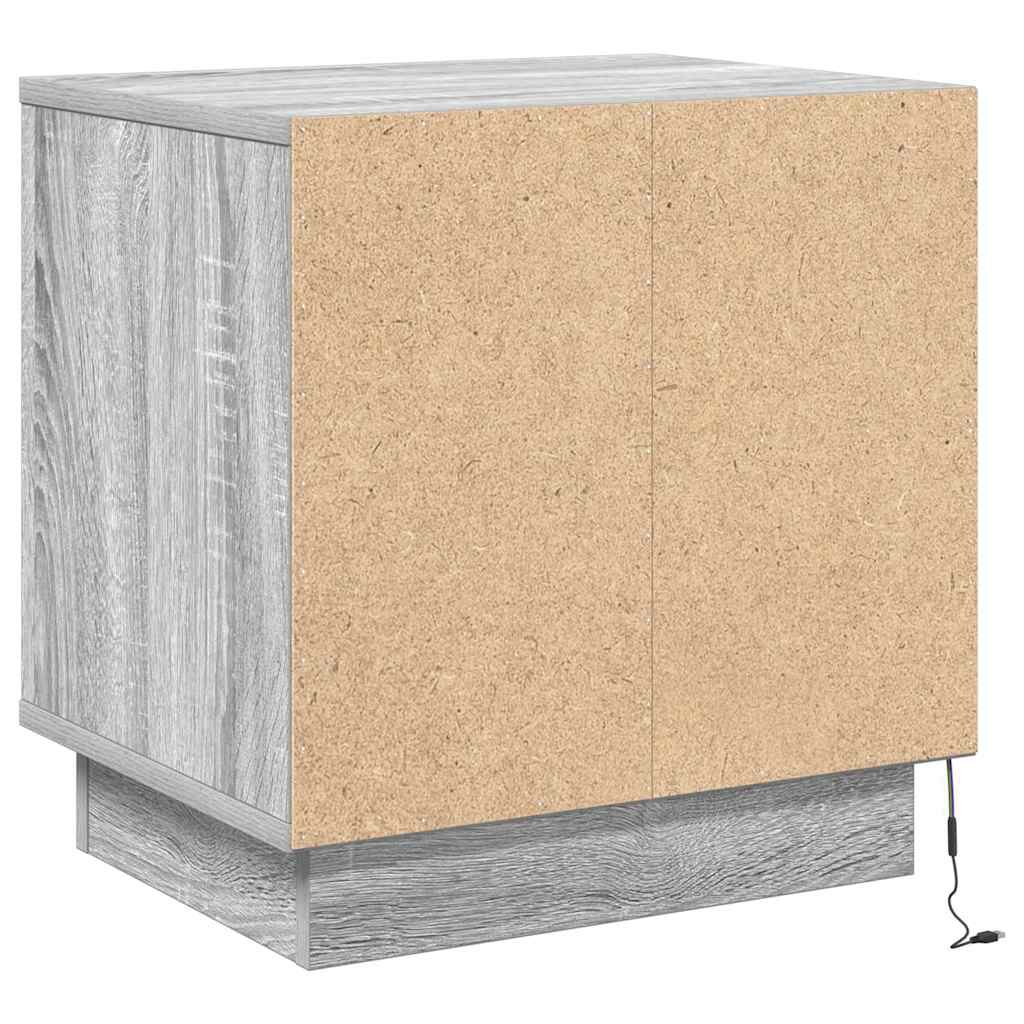 Noćni ormar Siva 44 x 34,5 x 45 cm Konstruirano drvo