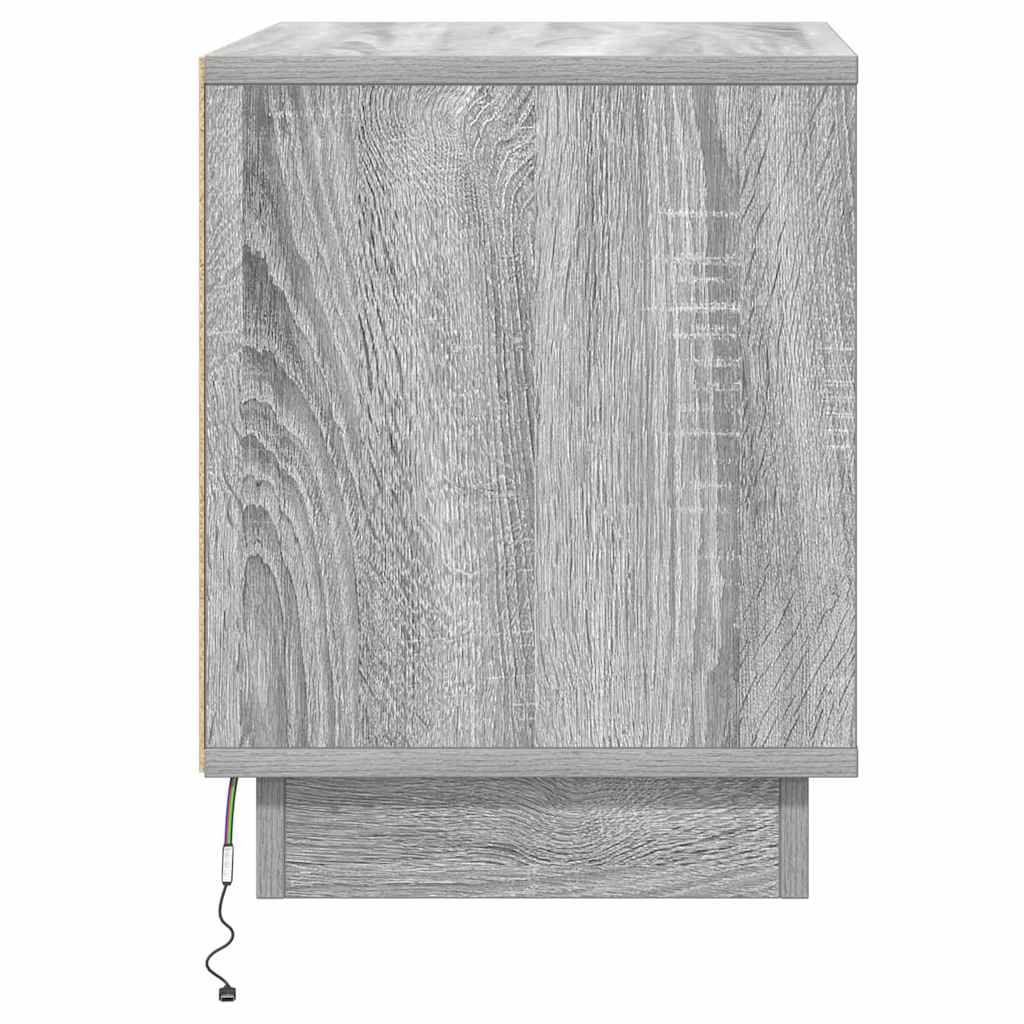 Noćni ormar Siva 44 x 34,5 x 45 cm Konstruirano drvo