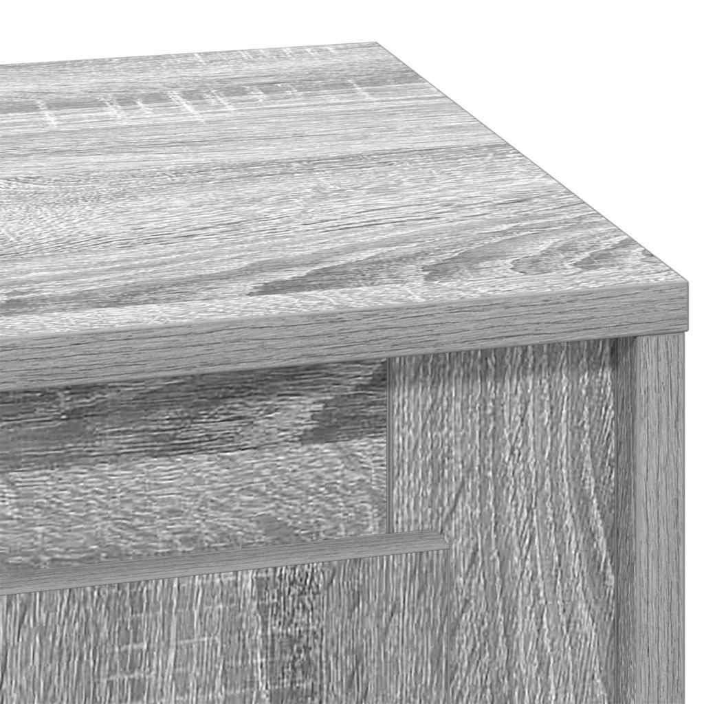 Noćni ormar 2 pcs Siva 44 x 34,5 x 45 cm Konstruirano drvo