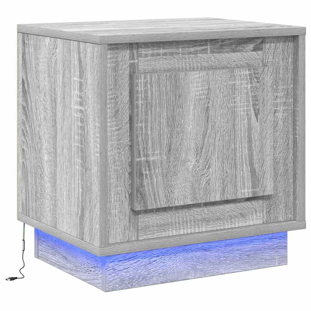 Noćni ormar 2 pcs Siva 44 x 34,5 x 45 cm Konstruirano drvo
