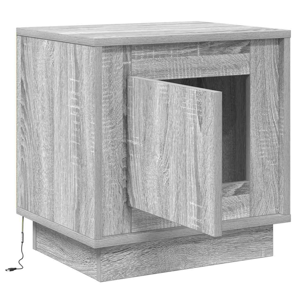 Noćni ormar 2 pcs Siva 44 x 34,5 x 45 cm Konstruirano drvo