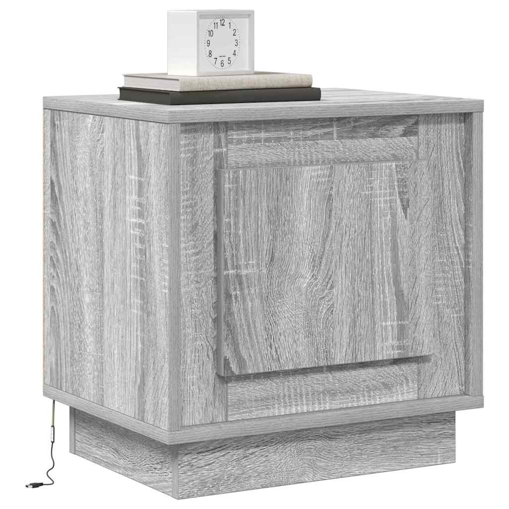 Noćni ormar 2 pcs Siva 44 x 34,5 x 45 cm Konstruirano drvo