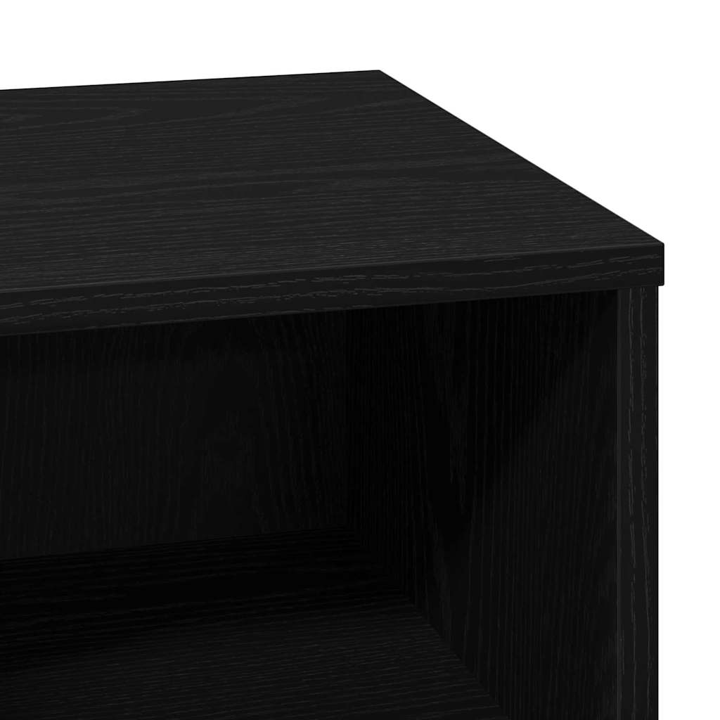 Noćni ormar s ladicama 2 pcs Crni hrast 50 x 34,5 x 50 cm.