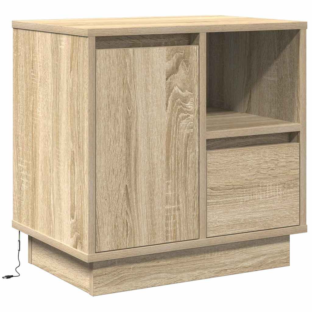 Noćni ormar s ladicama 2 pcs Sonoma hrast 50 x 34,5 x 50 cm.