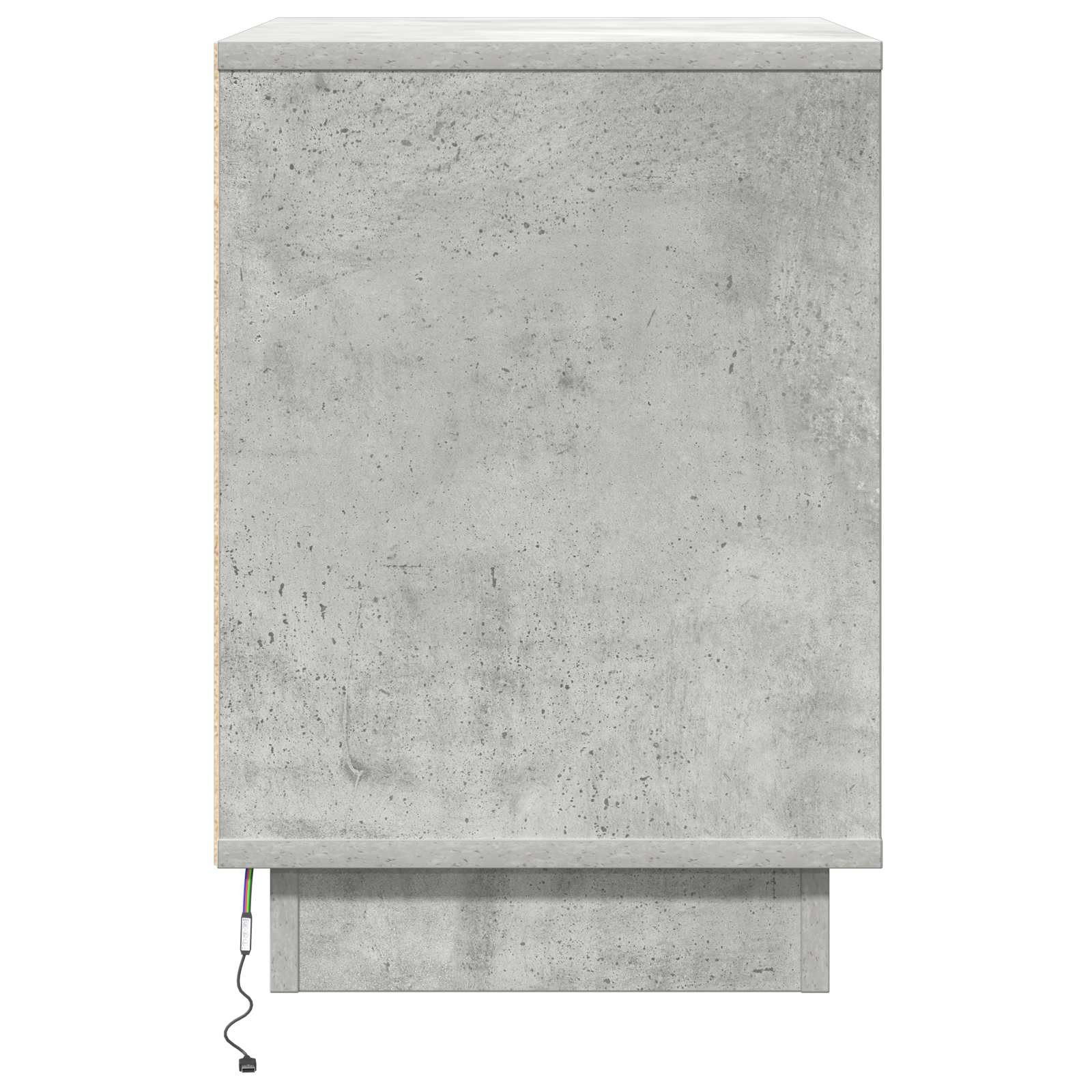 Noćni ormar Betonski sivi 50 x 34,5 x 50 cm. Konstruirano drvo