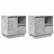 Noćni ormar s ladicama 2 pcs Betonski sivi 50 x 34,5 x 50 cm.