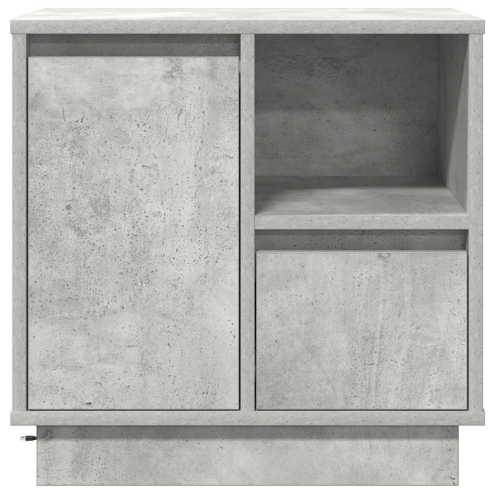 Noćni ormar s ladicama 2 pcs Betonski sivi 50 x 34,5 x 50 cm.