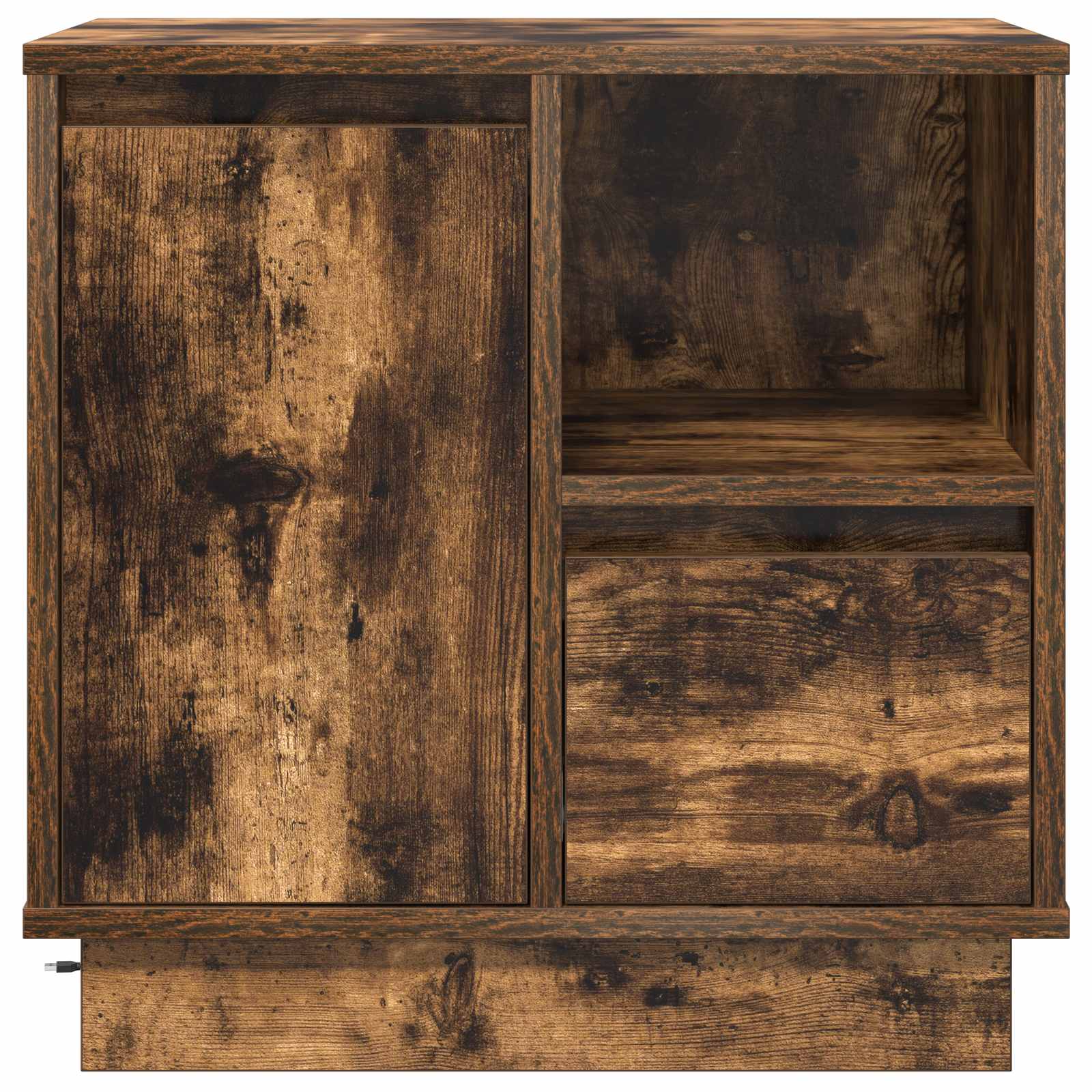 Noćni ormar s ladicama 2 pcs Dimljeni hrast 50 x 34,5 x 50 cm.