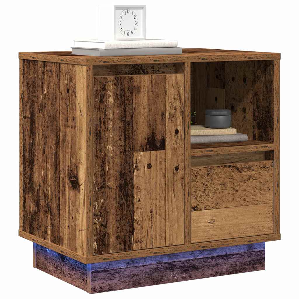 Noćni ormar Staro drvo 50 x 34,5 x 50 cm. Konstruirano drvo