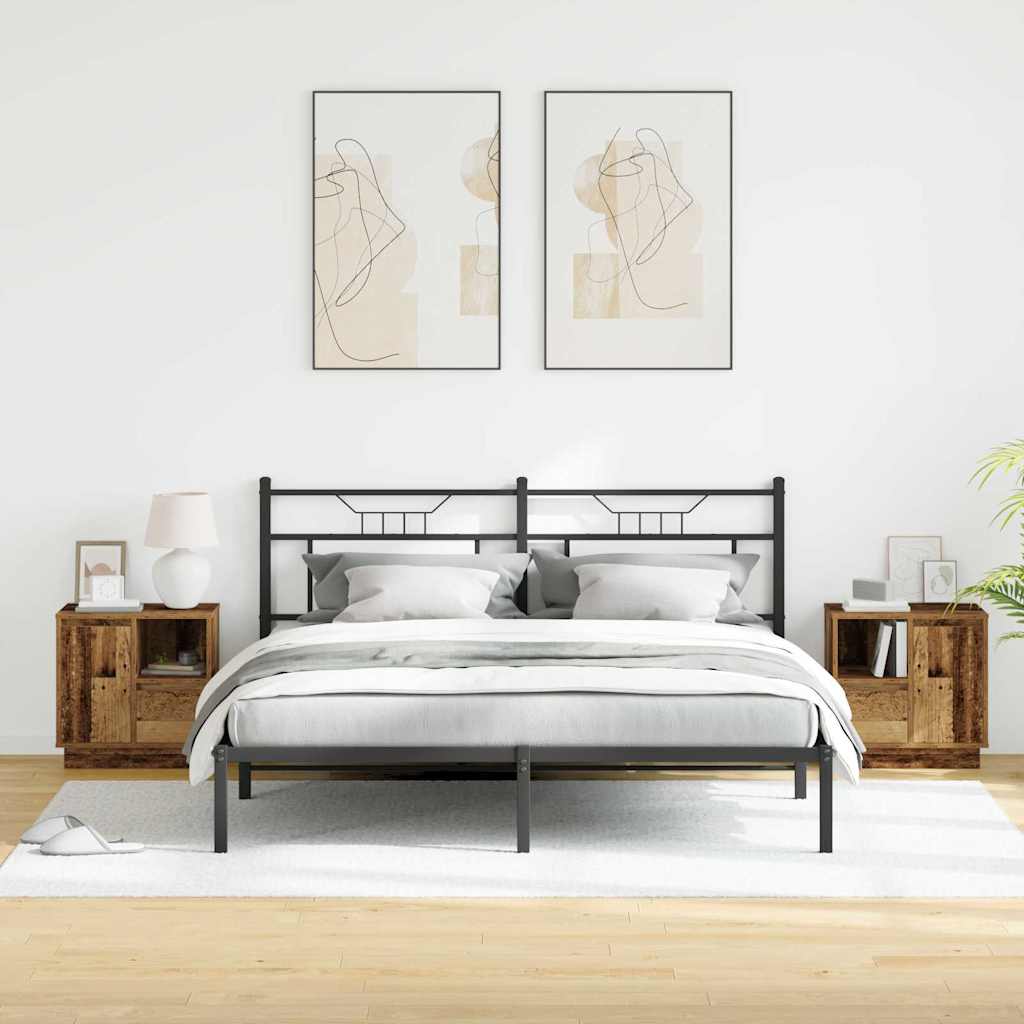 Noćni ormar s ladicama 2 pcs Staro drvo 50 x 34,5 x 50 cm.