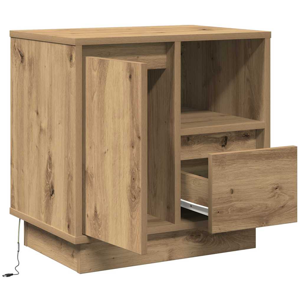 Noćni ormar 2 pcs Umjetnički hrast 50 x 34,5 x 50 cm.